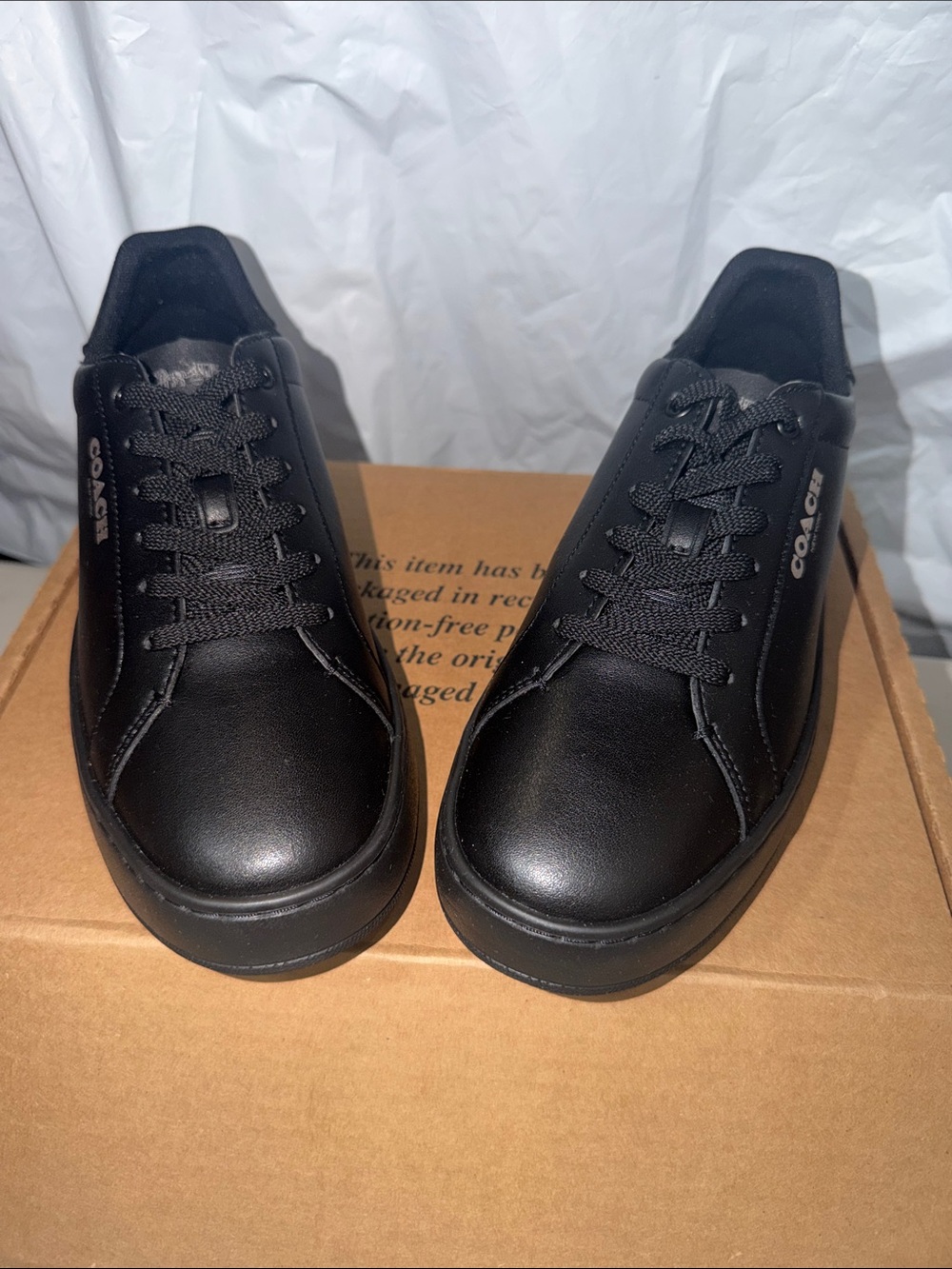 NEW COACH Mens Clip Low Top Sneaker Signature Canvas Comfort Cushion Size 7.5 - Picture 2 of 8
